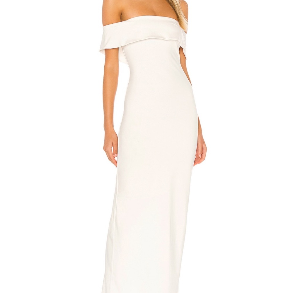 Elegant Off-Shoulder White Dress